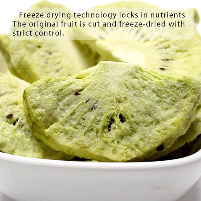 Freeze Dried Kiwifruit, 10.6oz, 100% Natural No Additives, Sweet Crispy Ready-to-Eat Snack - Image 2