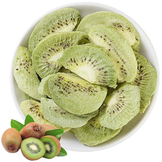 Freeze Dried Kiwifruit, 10.6oz, 100% Natural No Additives, Sweet Crispy Ready-to-Eat Snack
