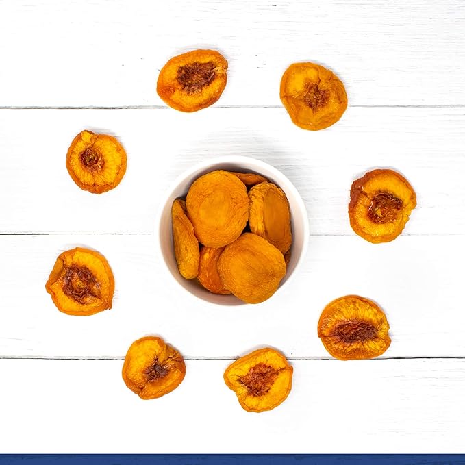 4.94 oz Freeze Dried Yellow Peach Chips, Crispy Freeze-Dried Peaches Fruit, Low-Calorie & High in Dietary Fiber, Kids’ Fruit Treat – Perfect for Desserts, Yogurt, Cereal, and Smoothies - Image 2